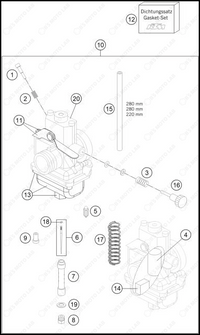 CARBURETOR, 2025 GASGAS MC-65