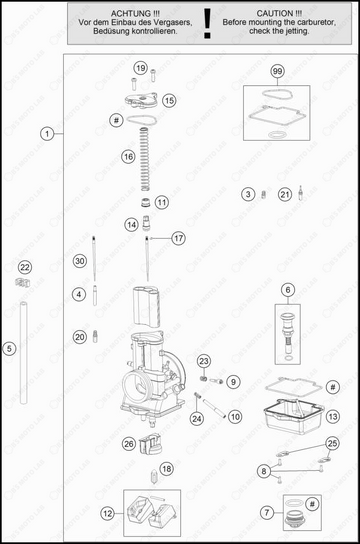 CARBURETOR, 2023 GASGAS MC-125