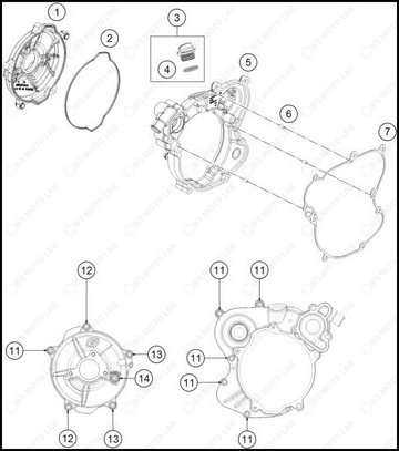 CLUTCH COVER, 2025 GASGAS MC-65