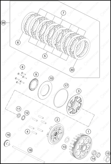 CLUTCH, 2023 GASGAS MC-250-FACTORY