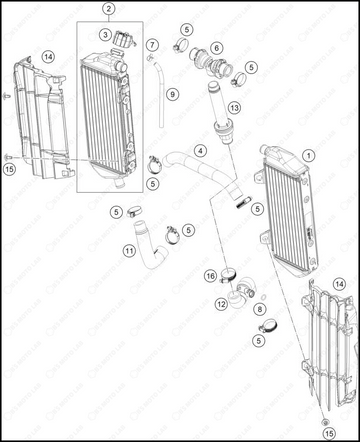 COOLING SYSTEM, 2025 GASGAS MC-150