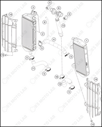 COOLING SYSTEM, 2024 GASGAS MC-450-F