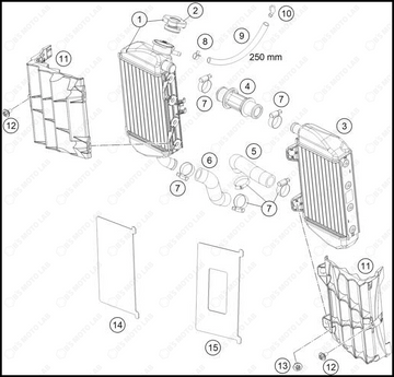 COOLING SYSTEM, 2025 GASGAS MC-85-19-16