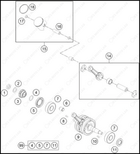 CRANKSHAFT, PISTON, 2025 GASGAS MC-65