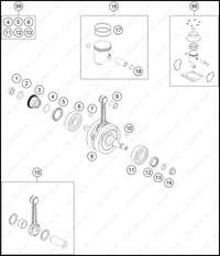 CRANKSHAFT, PISTON, 2025 GASGAS MC-125