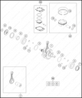 CRANKSHAFT, PISTON, 2023 GASGAS MC-250-F