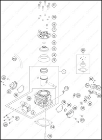 CYLINDER, CYLINDER HEAD, 2024 GASGAS EX-300