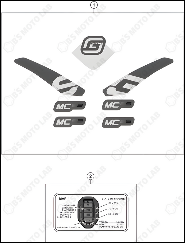 DECAL, 2024 GASGAS MC-E-3