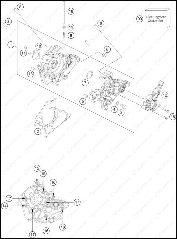 ENGINE CASE, 2025 GASGAS MC-50