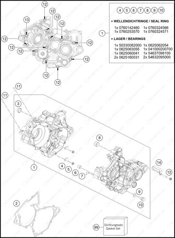 ENGINE CASE, 2023 GASGAS MC-125