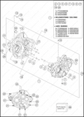 ENGINE CASE, 2023 GASGAS MC-250-F