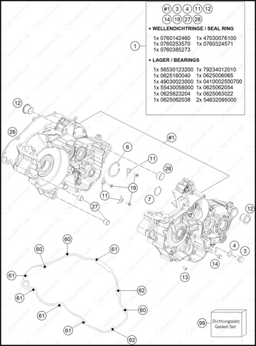 ENGINE CASE, 2024 GASGAS EX-300