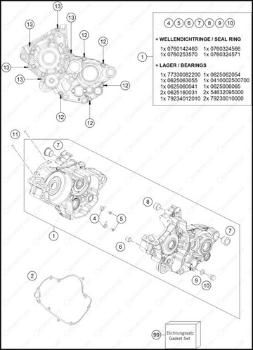 ENGINE CASE, 2025 GASGAS MC-125