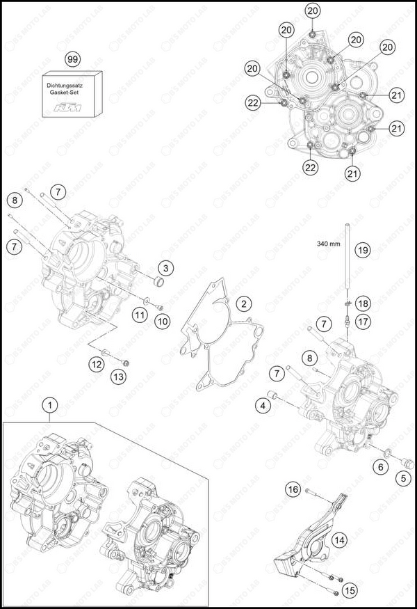 ENGINE CASE, 2025 GASGAS MC-65