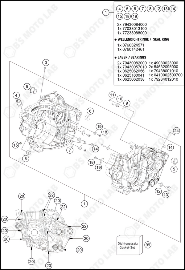 ENGINE CASE, 2024 GASGAS MC-450-F