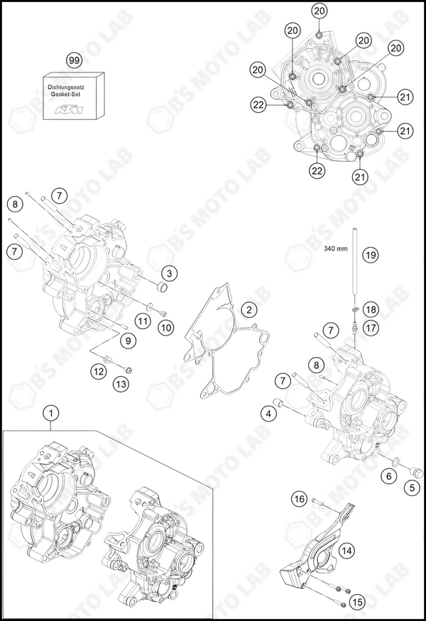 ENGINE CASE, 2024 GASGAS MC-65