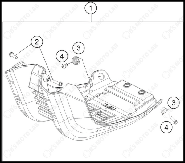 ENGINE GUARD, 2023 GASGAS MC-250-FACTORY