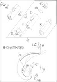 EXHAUST SYSTEM, 2023 GASGAS MC-85-19-16