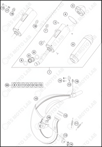 EXHAUST SYSTEM, 2024 GASGAS MC-85-17-14