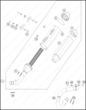 EXHAUST SYSTEM, 2023 GASGAS MC-250-F