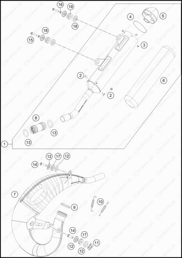 EXHAUST SYSTEM, 2023 GASGAS MC-125