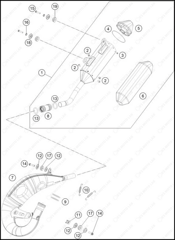 EXHAUST SYSTEM, 2025 GASGAS MC-150