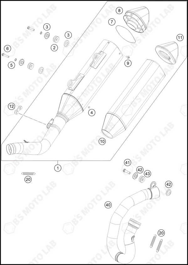 EXHAUST SYSTEM, 2024 GASGAS MC-450-F