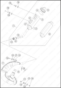 EXHAUST SYSTEM, 2024 GASGAS EX-300