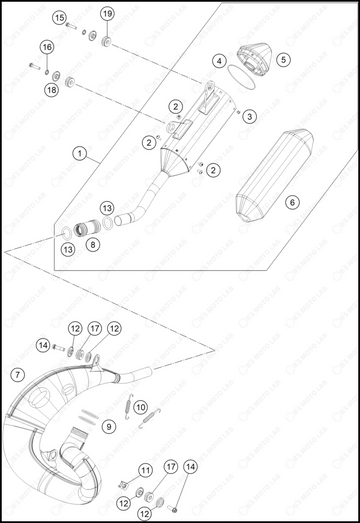 EXHAUST SYSTEM, 2024 GASGAS EX-300