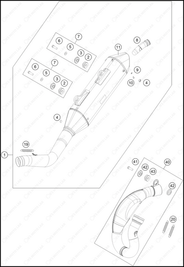 EXHAUST SYSTEM, 2023 GASGAS MC-250-FACTORY