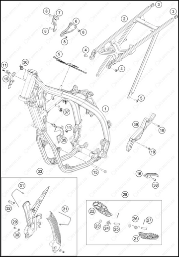 FRAME, 2023 GASGAS MC-250-FACTORY