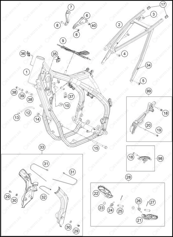 FRAME, 2023 GASGAS MC-250-F