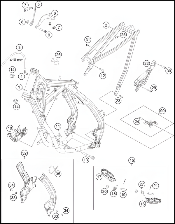 FRAME, 2023 GASGAS MC-85-17-14