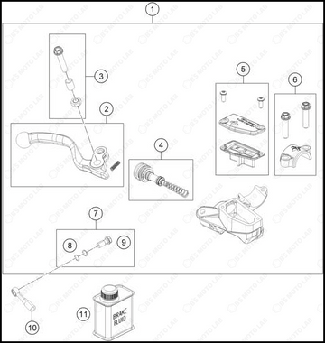 FRONT BRAKE CONTROL, 2025 GASGAS MC-65