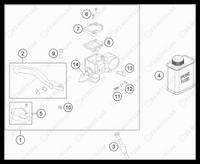 FRONT BRAKE CONTROL, 2023 GASGAS MC-50