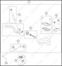 FRONT BRAKE CONTROL, 2024 GASGAS MC-E-3