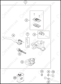 FRONT BRAKE CONTROL, 2024 GASGAS MC-125