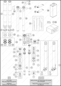 FRONT FORK DISASSEMBLED, 2023 GASGAS MC-125