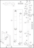 FRONT FORK, TRIPLE CLAMP, 2023 GASGAS MC-85-17-14