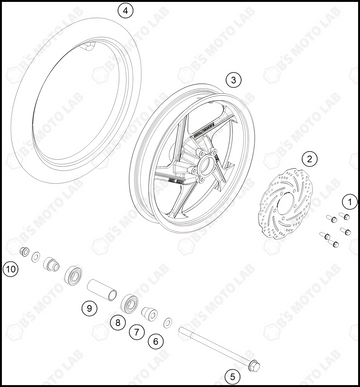 FRONT WHEEL, 2024 GASGAS MC-E-2