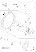 FRONT WHEEL, 2025 GASGAS MC-65