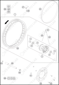 FRONT WHEEL, 2024 GASGAS MC-65