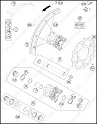 FRONT WHEEL, 2024 GASGAS MC-85-17-14