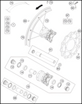 FRONT WHEEL, 2023 GASGAS MC-85-17-14