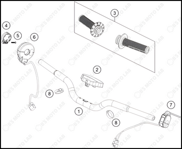 HANDLEBAR, CONTROLS, 2024 GASGAS MC-E-2