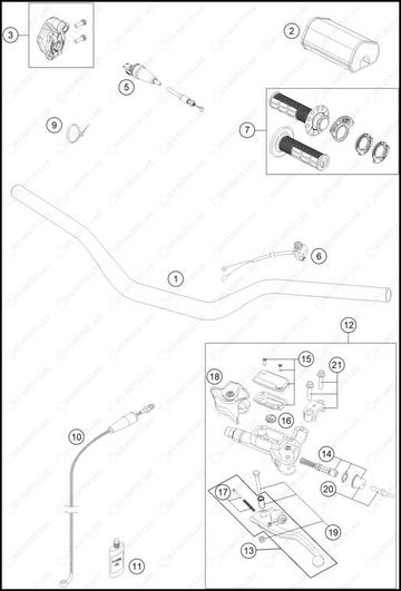 HANDLEBAR, CONTROLS, 2023 GASGAS MC-125