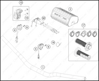 HANDLEBAR, CONTROLS, 2024 GASGAS EX-300