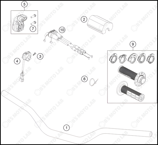 HANDLEBAR, CONTROLS, 2024 GASGAS MC-350-F