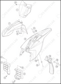 MASK, FENDERS, 2024 GASGAS MC-E-3