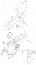 MASK, FENDERS, 2025 GASGAS MC-65